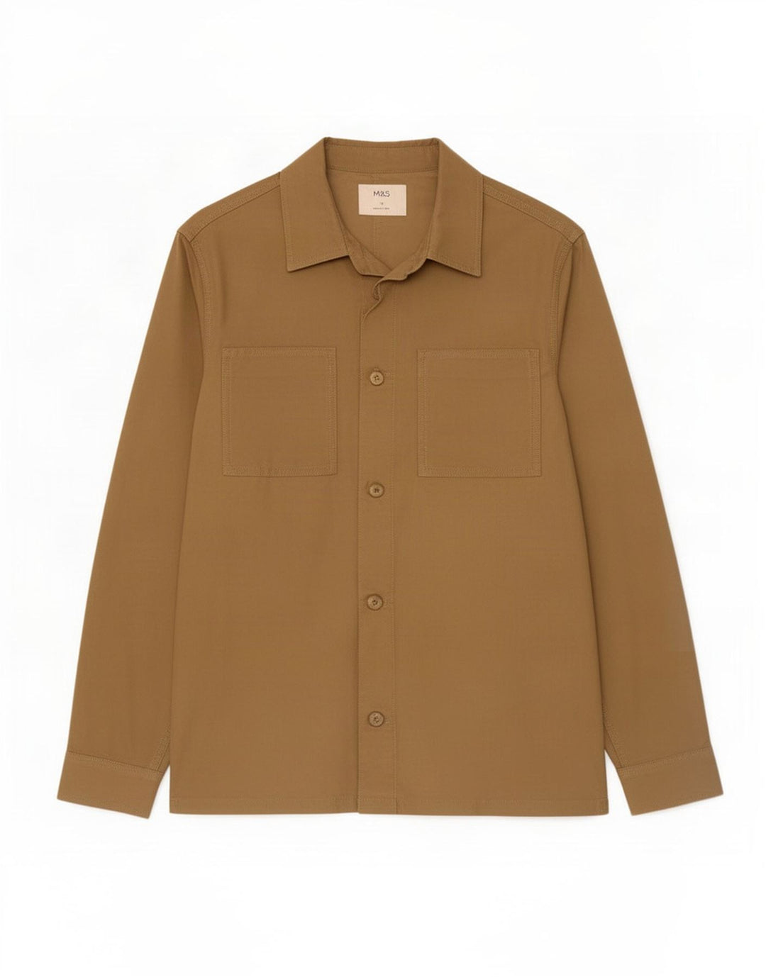 Marks & Spencer Herre Utility Jacket Medium Brun Bomuld
