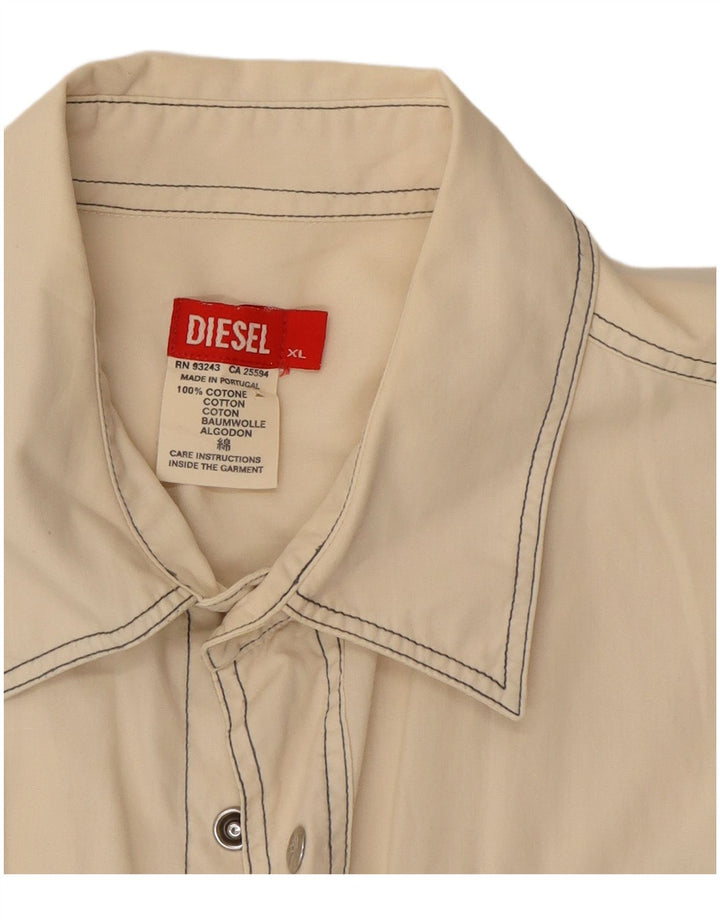 Diesel Herreskjorte XL Off White