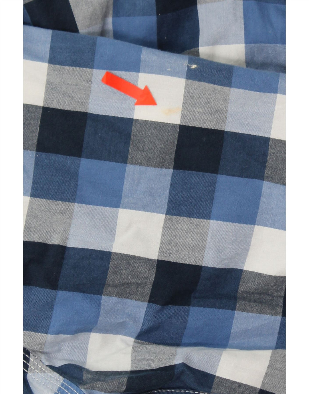 LEVI'S Mens Shirt XL Blue Check Cotton Vintage Levi's and Second-Hand Levi's from Messina Hembry 