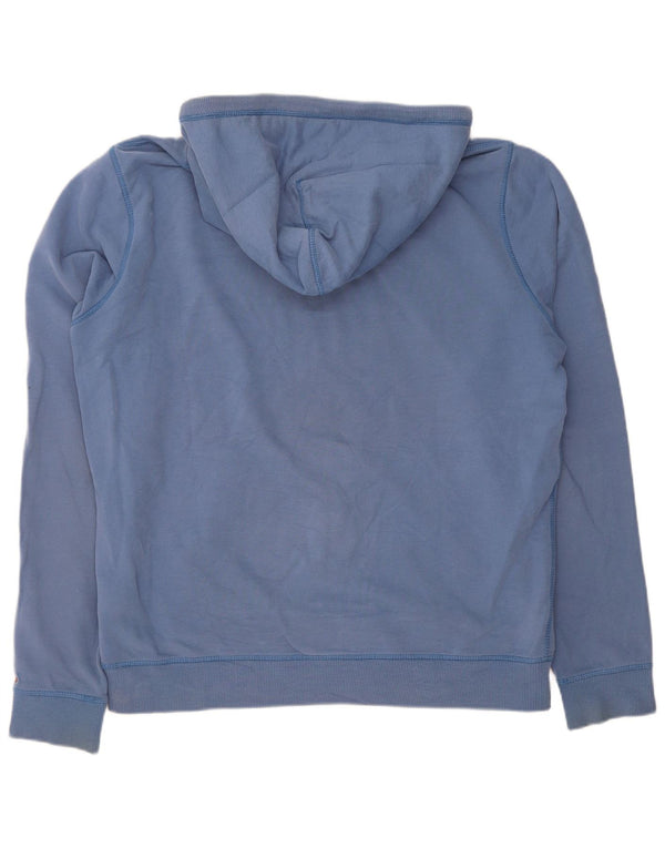 Tommy Hilfiger Mens Graphic Hoodie Jumper Large Blue Cotton