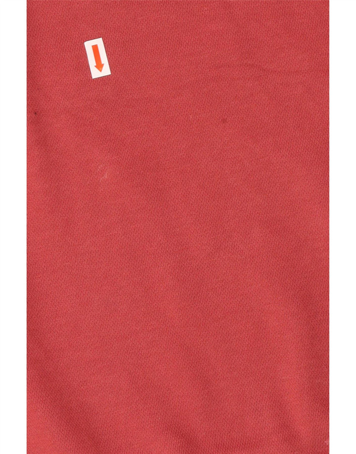 NIKE Dame Oversized grafisk lynlås-hals Sweatshirt Jumper UK 10 Small Pink