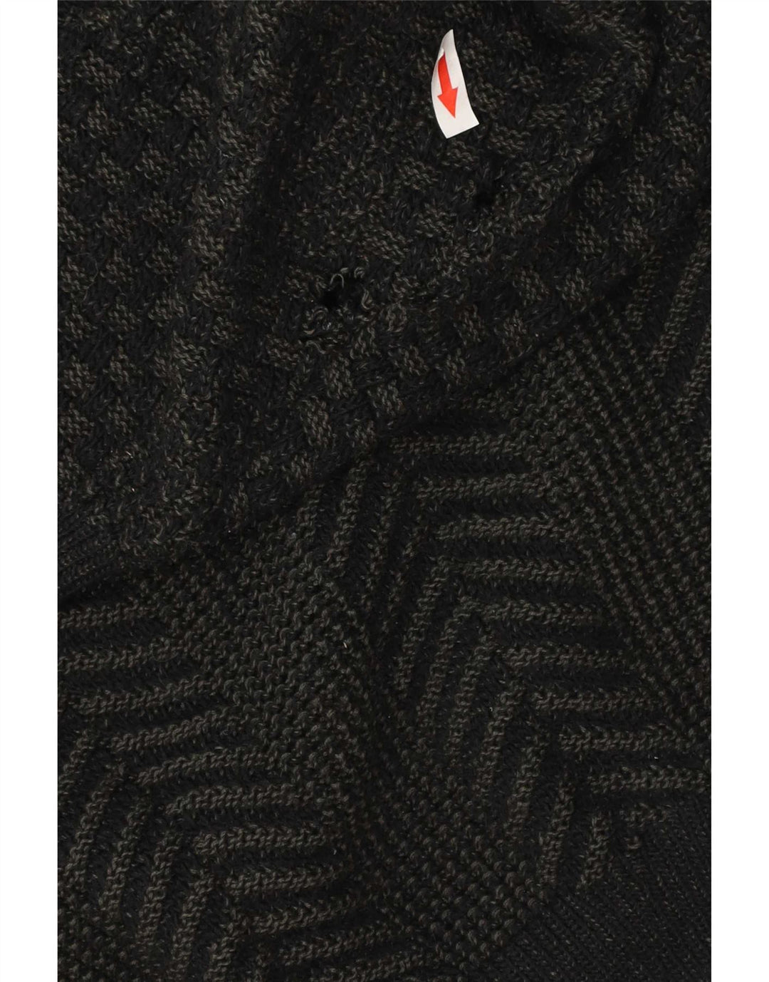 Carlo Comberti Herre Boat Neck Jumper Sweater Stor Grå Geometrisk Akryl