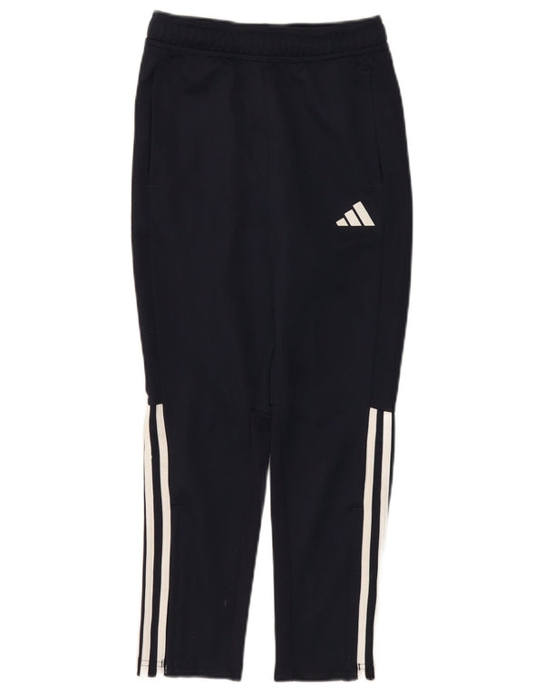 Adidas Boys Aeroready Tracksuit Bukser 9-10 år Navy Blue Polyester