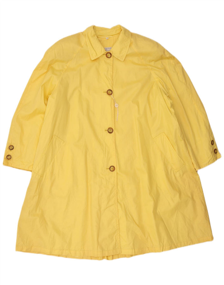Incom Dame Oversized Regnfrakke EU 42 Stor Gul