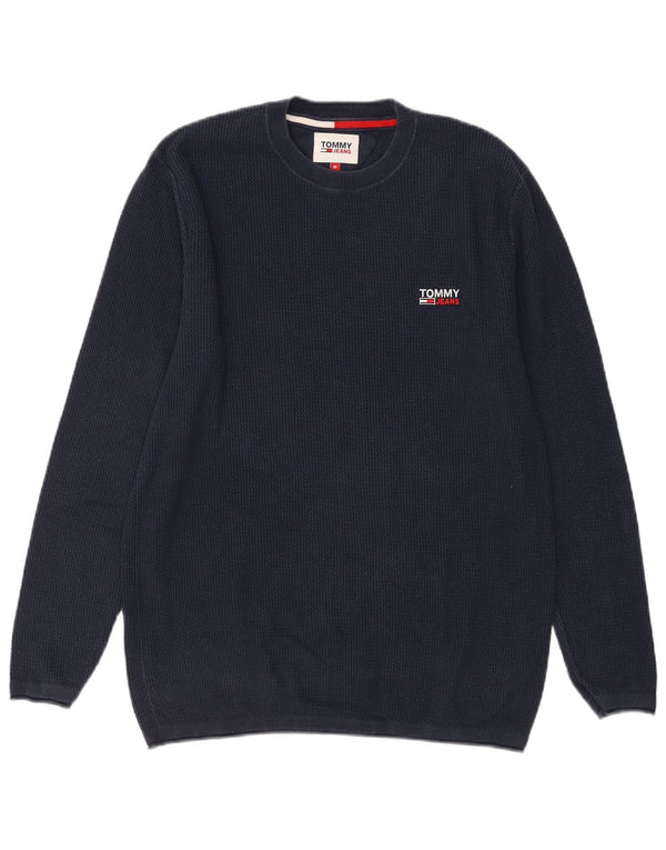 Tommy Hilfiger Herre Crew Neck sweater Medium Navy Blue Bomuld