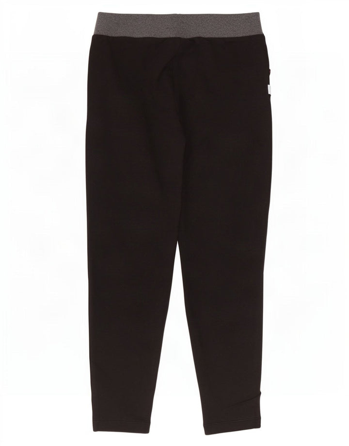 Champion Womens Crop træningsdragt Bukser UK 12 Medium Black Colourblock