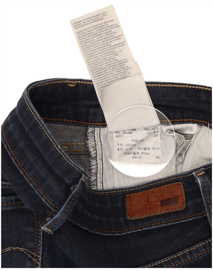 Levi's Slim Jeans til kvinder W28 L32 Marineblå bomuld