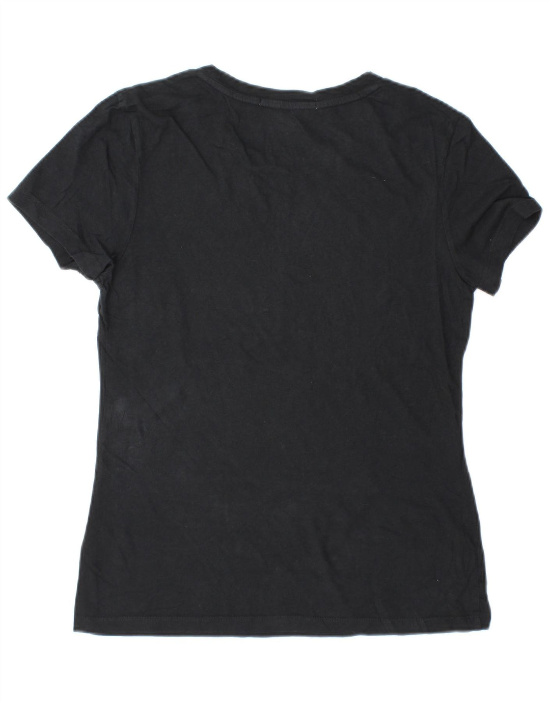 CALVIN KLEIN JEANS Grafisk T-shirt top til kvinder DK 12 Mellem sort bomuld