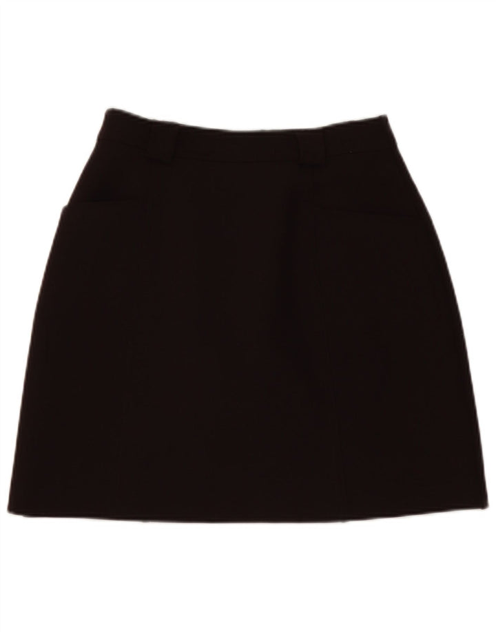 Vintage dame A-line nederdel W26 lille brun