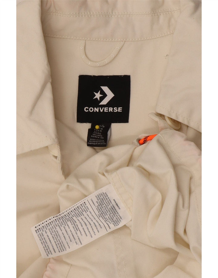 Converse Bomberjakke til kvinder UK 14 Medium Off White Bomuld