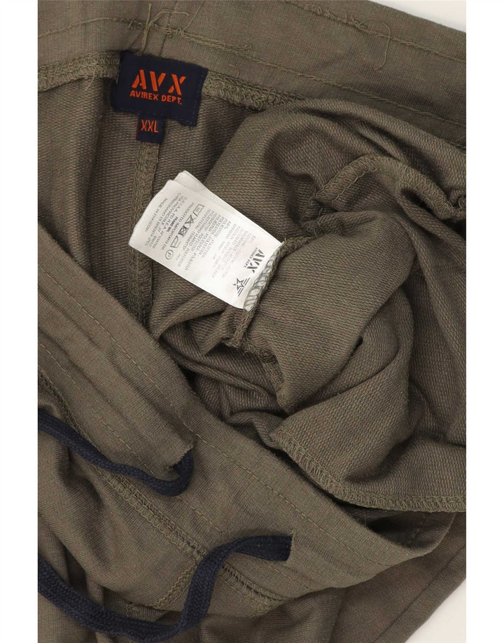 Avirex Herre Sportshorts 2XL Khaki Bomuld