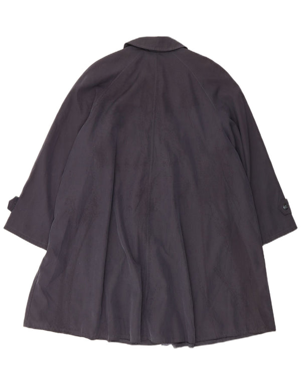 Marks & Spencer Womens Oversized Trench Coat UK 10 Small Navy Blue Modal