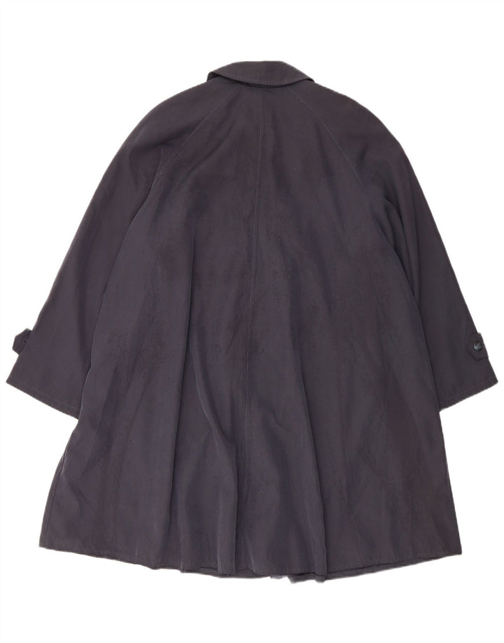 Marks & Spencer Womens Oversized Trench Coat UK 10 Small Navy Blue Modal