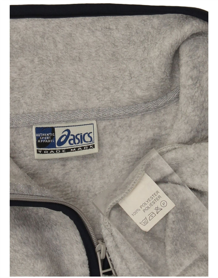 Asics Fleece Jumper med lynlås til mænd XL Grå Polyester