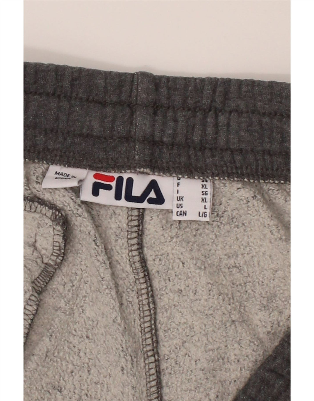 FILA Mens Tracksuit Trousers Joggers XL  Grey Cotton Vintage Fila and Second-Hand Fila from Messina Hembry 
