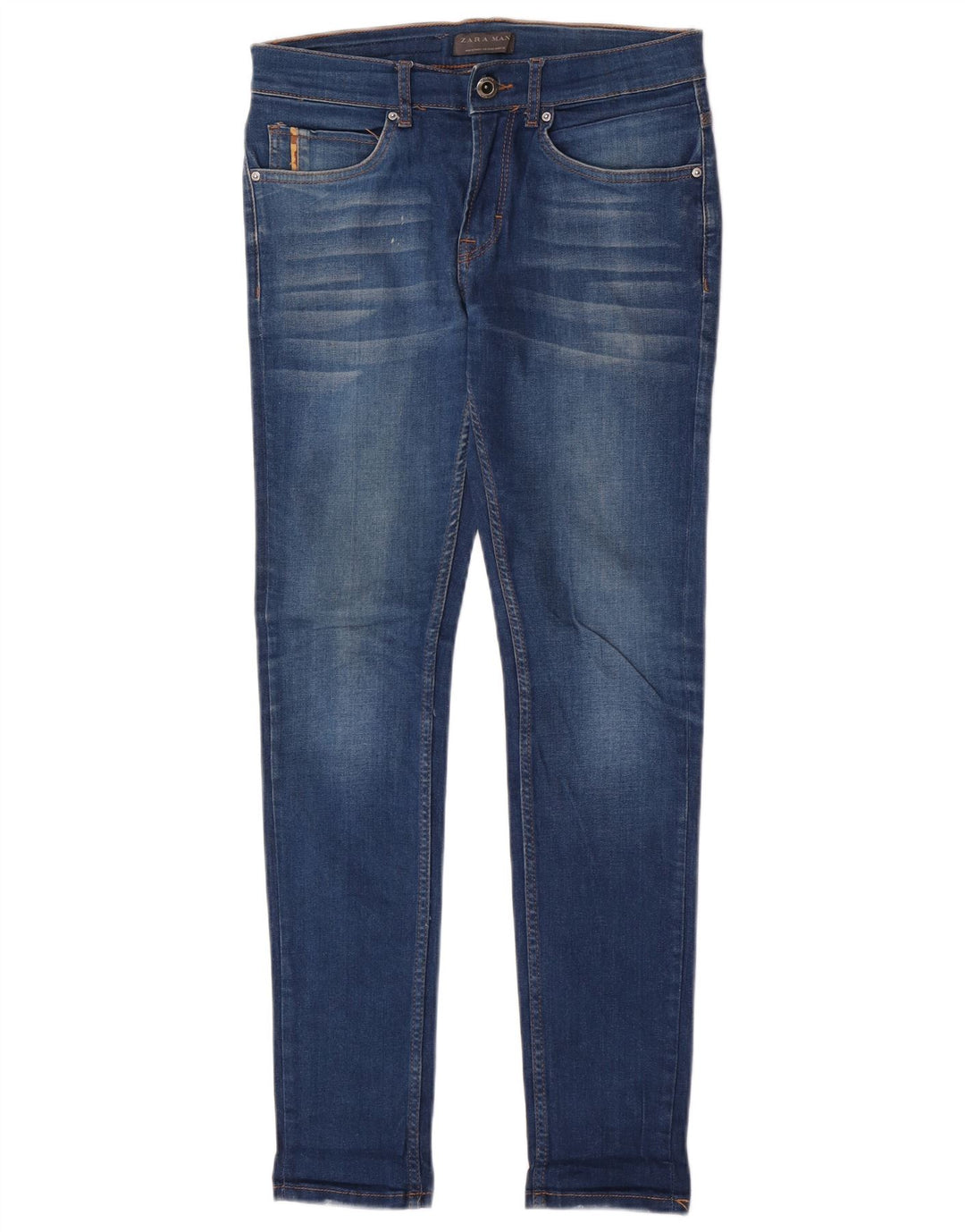 Zara Herre Skinny Jeans EU 38 Small W30 L30 Blå