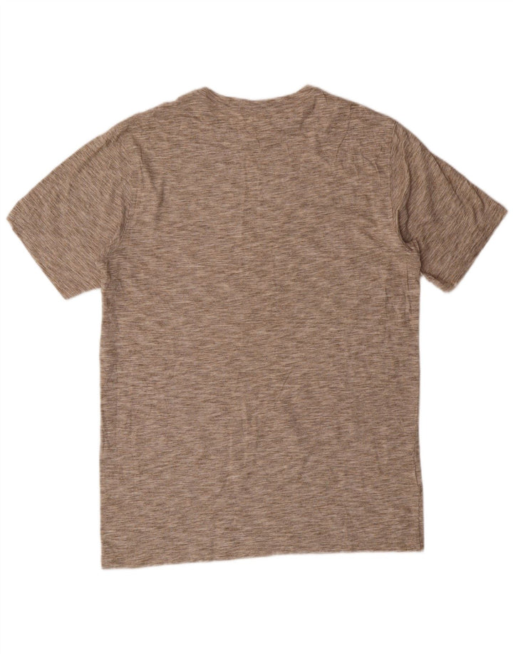 Eddie Bauer Herre T-Shirt Top Medium Beige Flecked Bomuld