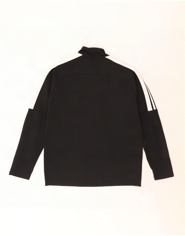 Nike Herre Dri Fit Pullover med lynlås-hals Træningsdragt Top Stor Sort Colourblock