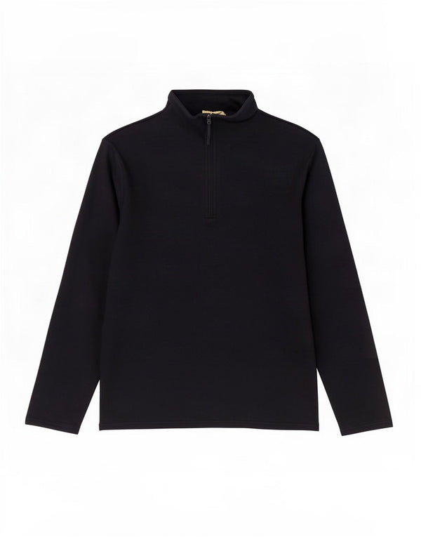 Mountain Warehouse Herre Zip Neck Fleece Jumper Medium Navy Blue Polyester