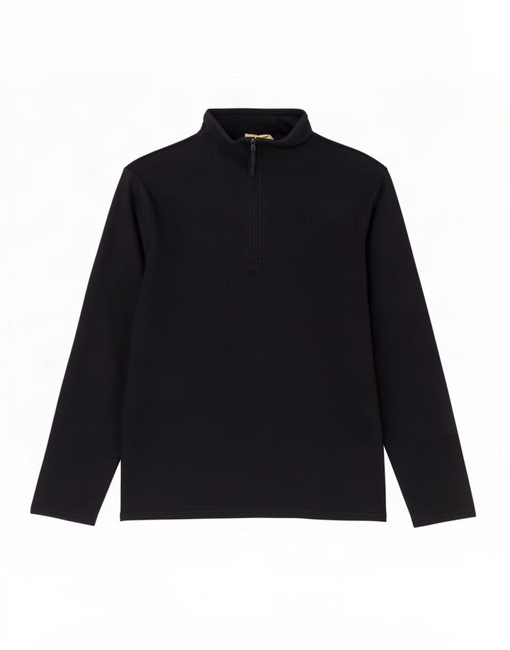Mountain Warehouse Herre Zip Neck Fleece Jumper Medium Navy Blue Polyester