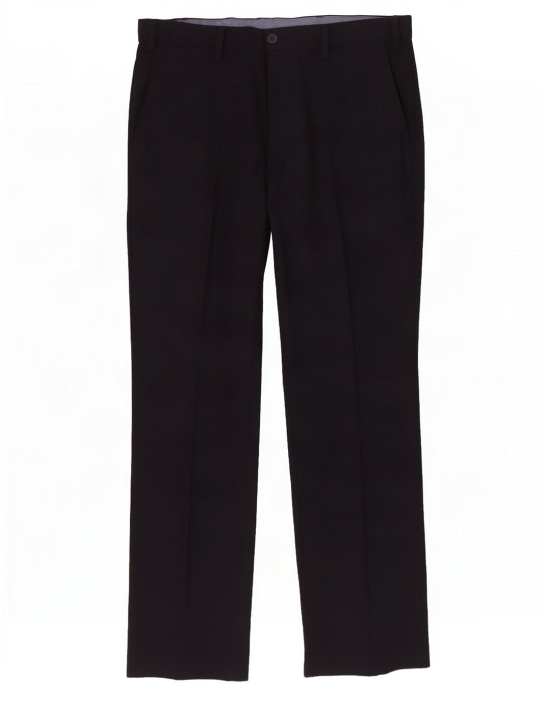 Marks & Spencer Herre Regular Chino Bukser W34 L31 Navy Blue Polyester