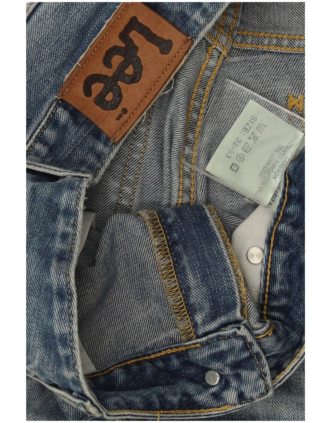 Lee Straight Jeans til mænd W32 L33 blå bomuld