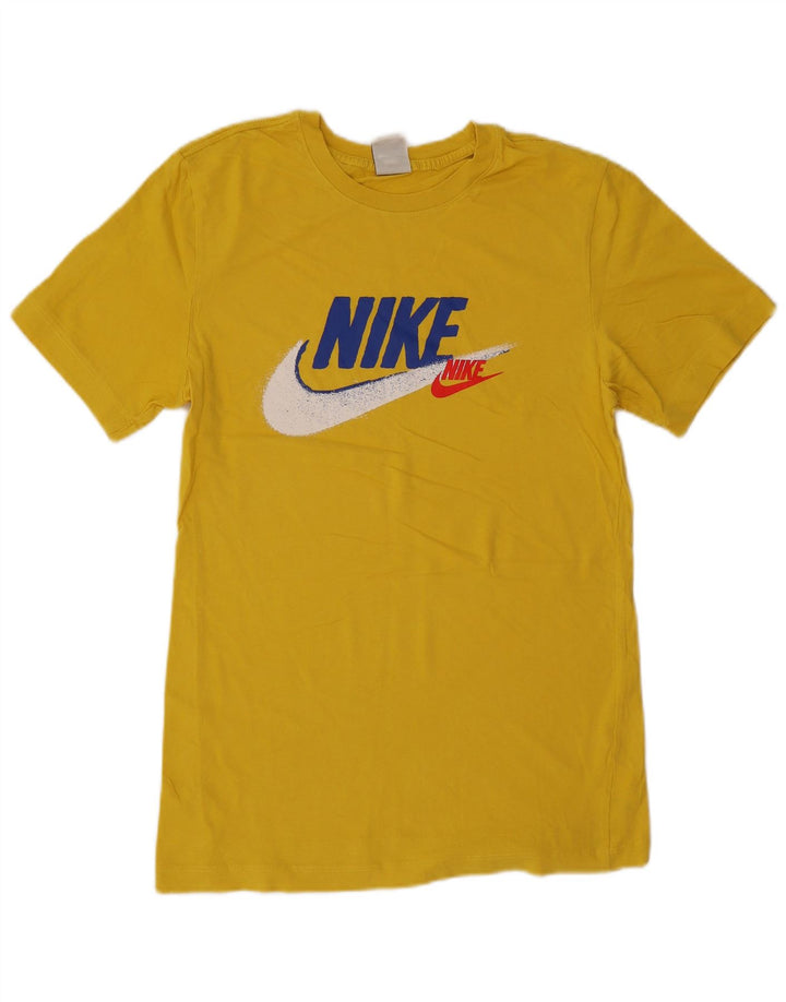 Nike Herre grafisk T-shirt top lille gul bomuld