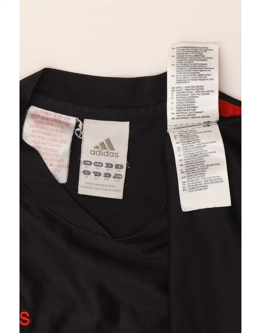Adidas Herre T-Shirt Top XS Sort Polyester
