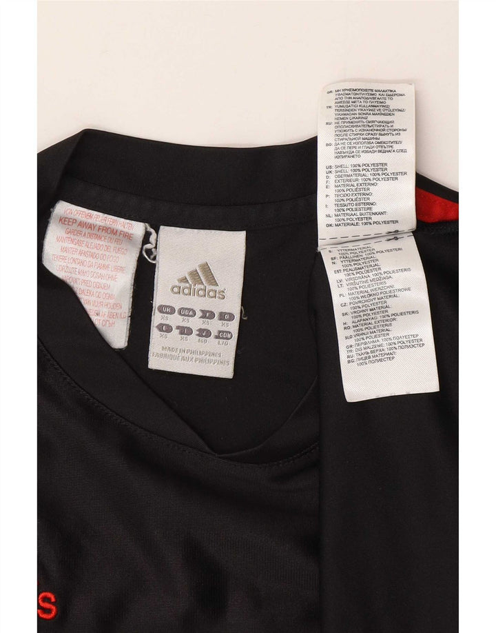Adidas Herre T-Shirt Top XS Sort Polyester