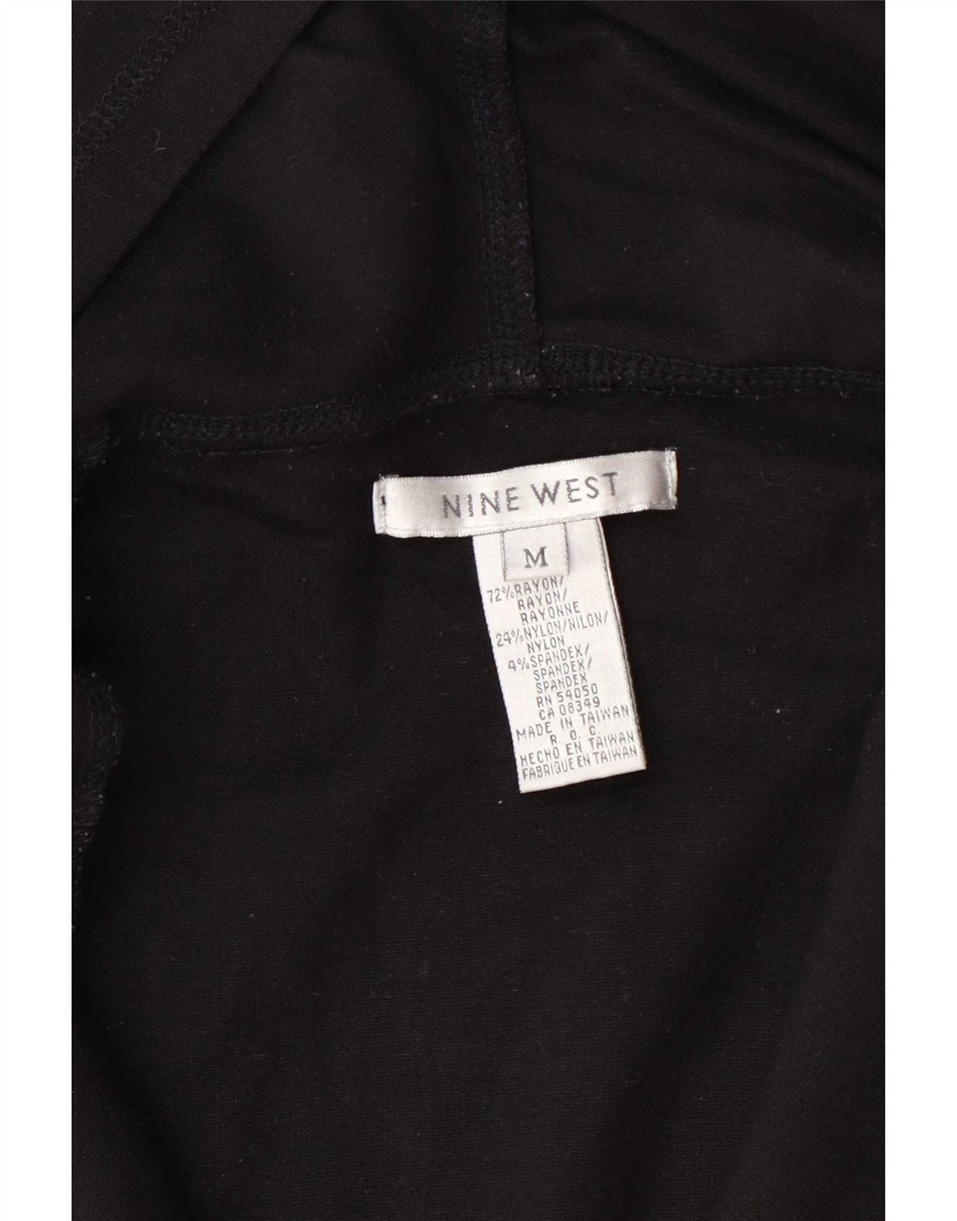 Nine West Dame Hættetrøje Sweater UK 12 Medium Sort Rayon
