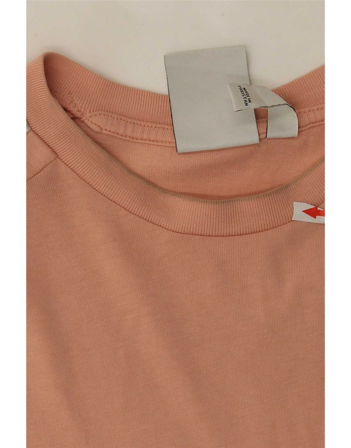 Adidas Herre T-Shirt Top Medium Pink Colourblock Bomuld