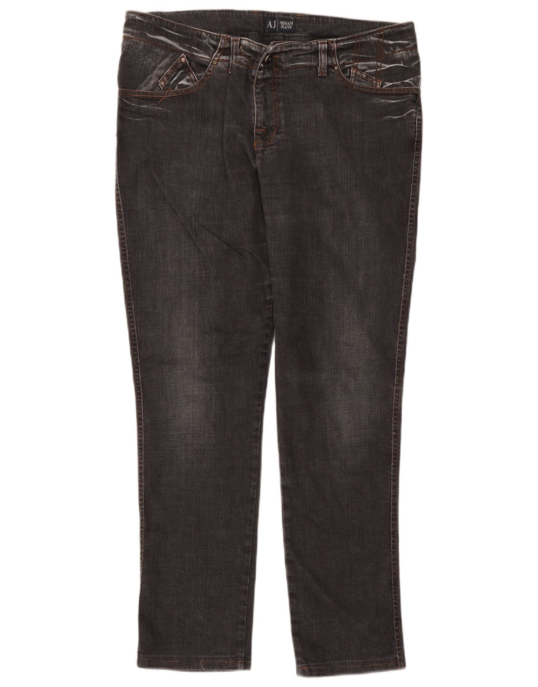 Armani Skinny Jeans til mænd W33 L30 Grå bomuld