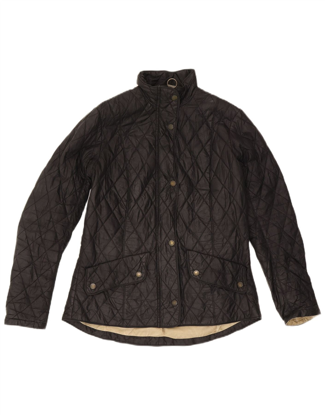 Barbour Quiltet jakke til kvinder UK 12 Medium Sort Polyamid