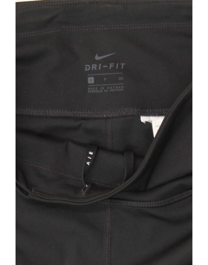 Nike Dame Dri Fit Grafiske Leggings UK 8 Lille Sort