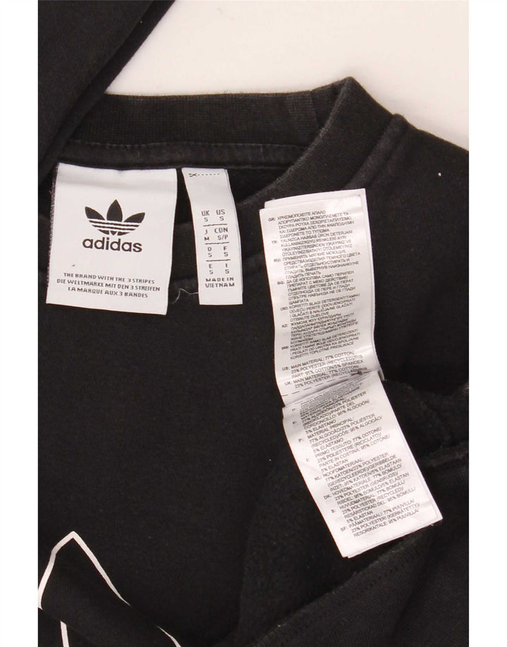 Adidas grafisk sweatshirt til mænd, lille sort bomuld