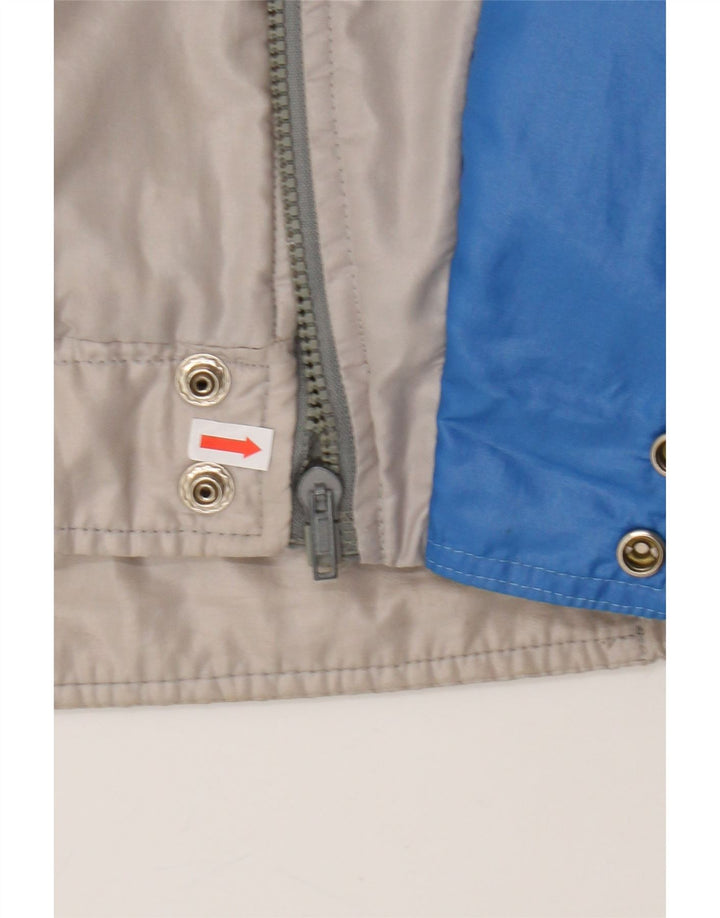 VINTAGE Mens Bomber Jacket UK 42 XL Grey Colourblock Vintage Vintage and Second-Hand Vintage from Messina Hembry 