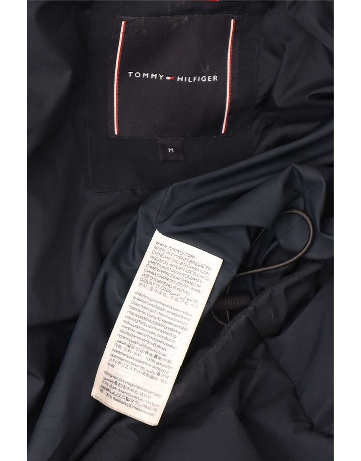 Tommy Hilfiger Herre hættepolstret jakke UK 38 Medium Navy Blue Polyester