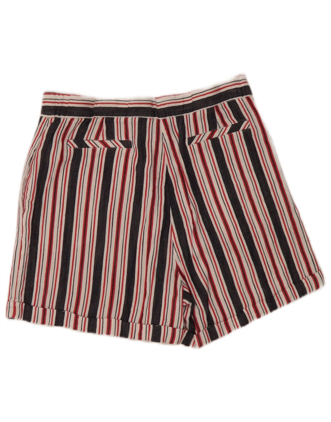 French Connection Chino Shorts til kvinder UK 8 Small W28 Flerfarvet Stribet