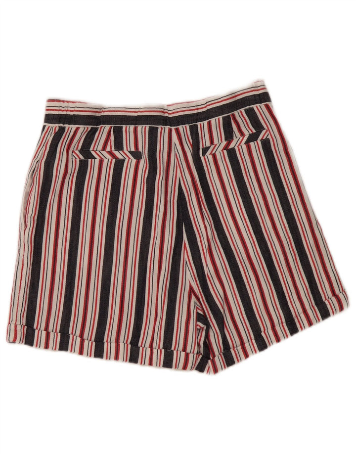 French Connection Chino Shorts til kvinder UK 8 Small W28 Flerfarvet Stribet
