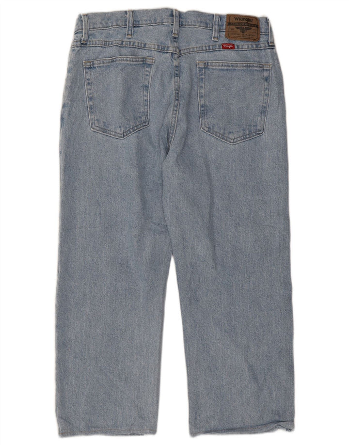 Wrangler herre cropped jeans W34 L23 blå bomuld