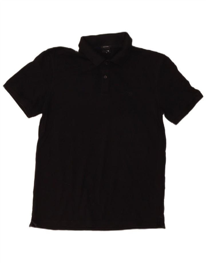 Hugo Boss Herre poloshirt Medium Sort Bomuld