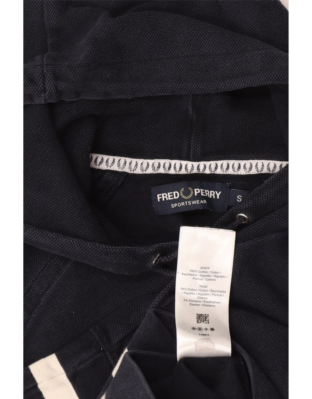 Fred Perry Hættetrøje til mænd Lille marineblå bomuld