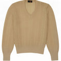 Geyer Dame se Gennem V-hals sweater EU 42 Large Beige