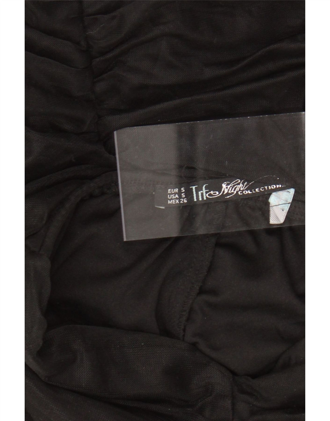 ZARA Dame Stropløs Bodycon Kjole UK 8 Lille Sort