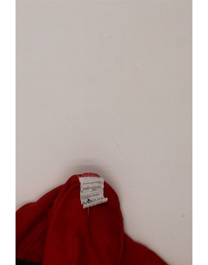 BENETTON Boys Tracksuit Top Jacket 8-9 Years Large Red Cotton Vintage Benetton and Second-Hand Benetton from Messina Hembry 