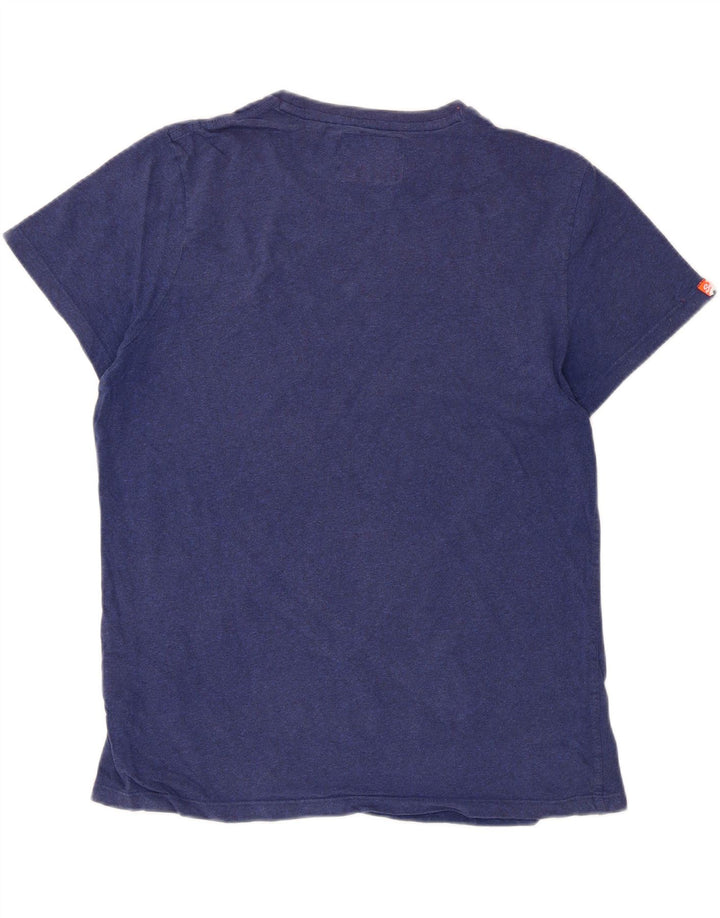 Superdry T-shirt top til mænd XL marineblå bomuld