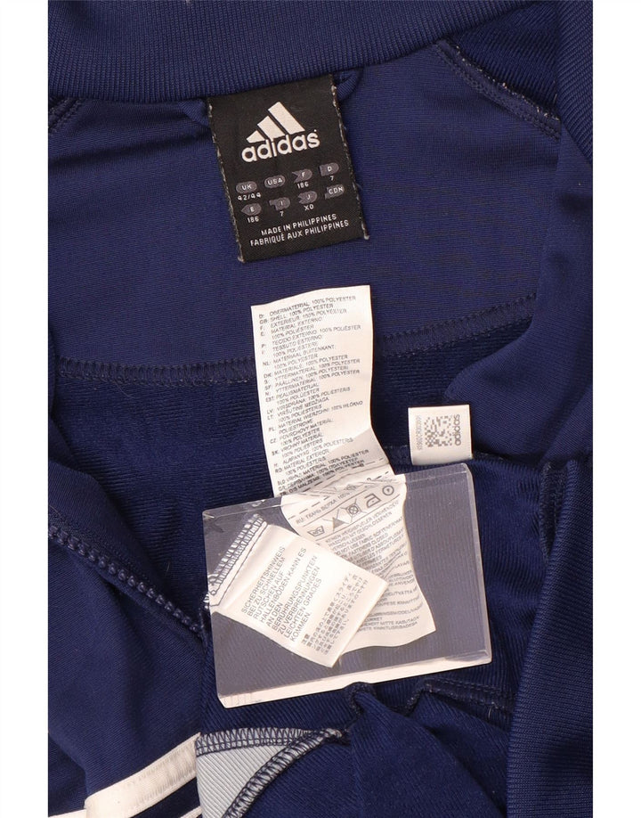 Adidas Træningsdragt til mænd Topjakke UK 42/44 Stor marineblå polyester