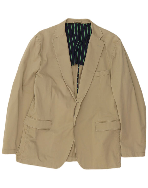 Gant Herre 2-knaps blazerjakke IT 54 2XL Beige Bomuld