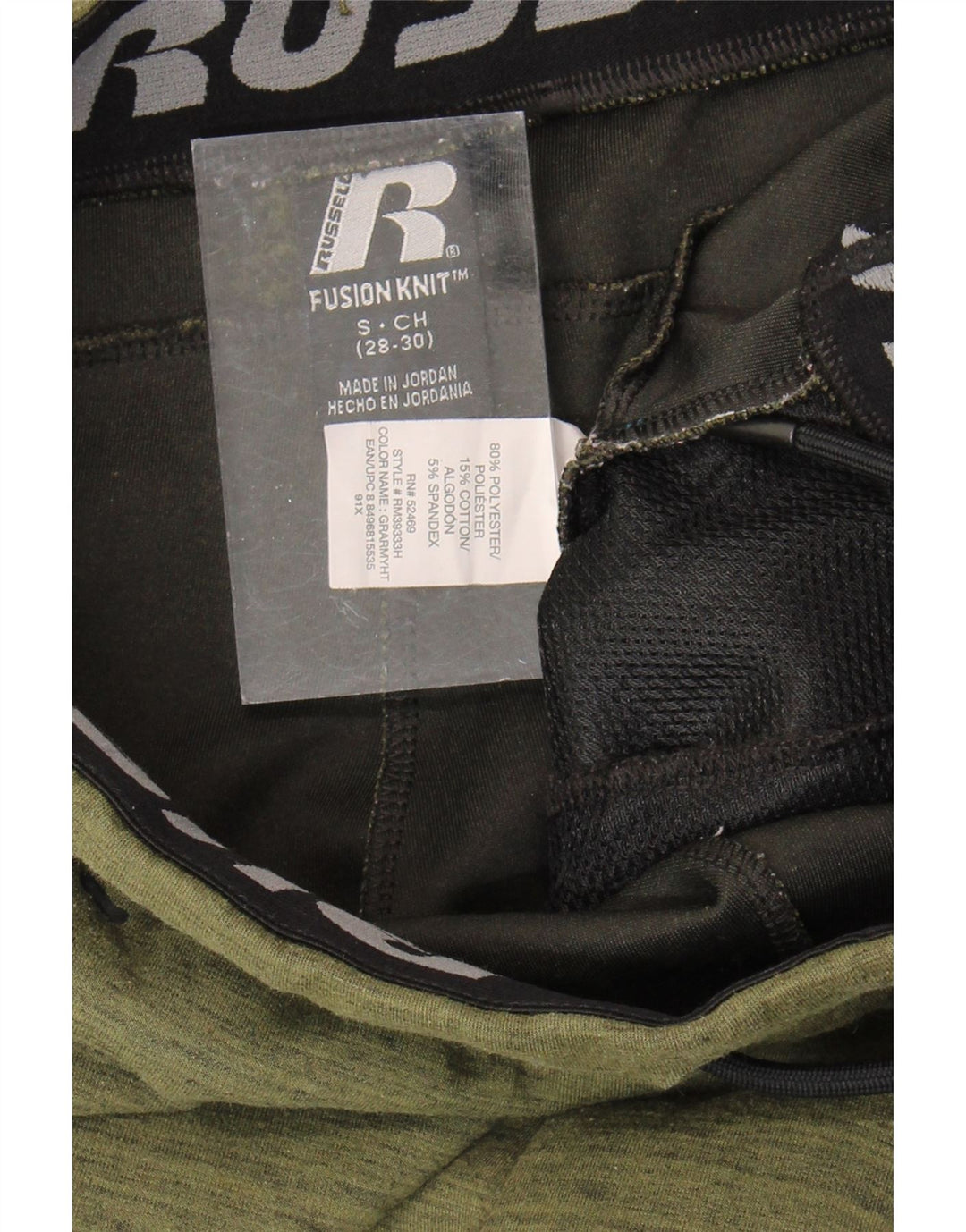 RUSSELL ATHLETIC Mens Tracksuit Trousers Joggers Small  Green Polyester Vintage Russell Athletic and Second-Hand Russell Athletic from Messina Hembry 