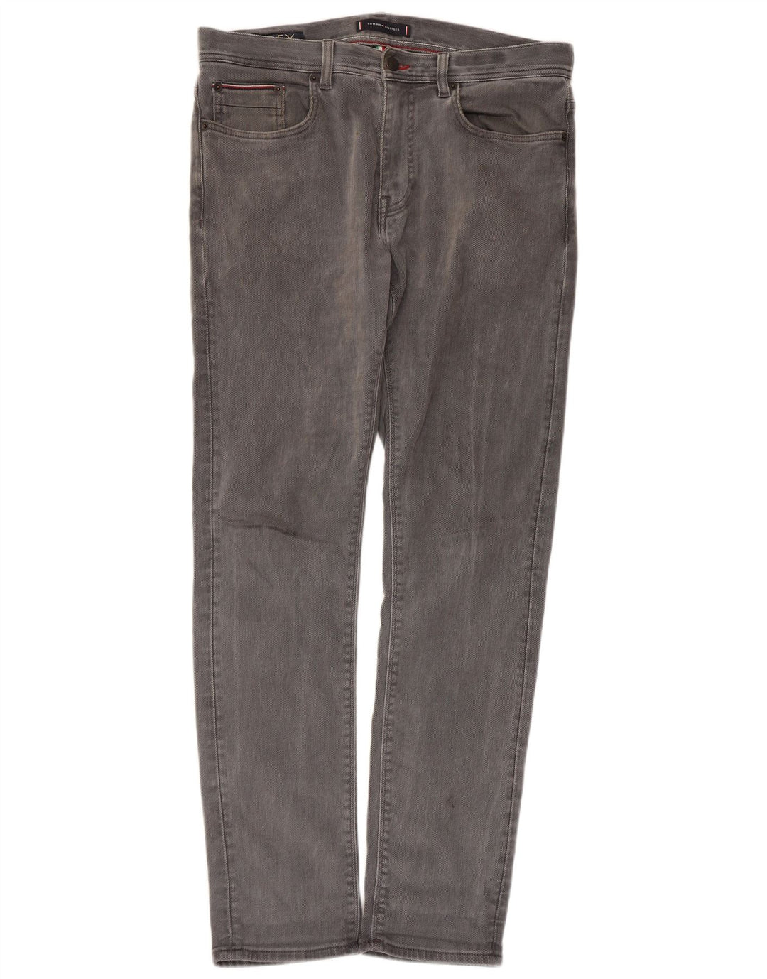 Tommy Hilfiger Herre Bleecker Slim Jeans W32 L32 Grå Bomuld